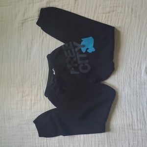 FREECITY Black Sweat Pants XS